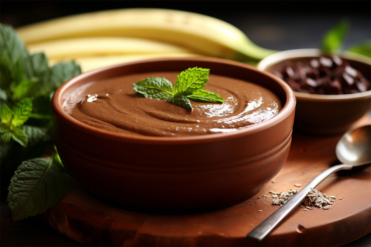 creme chocolat avocat banane crue