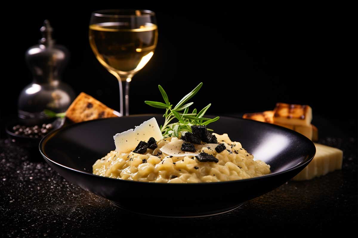 risotto celeri rave truffe champagne