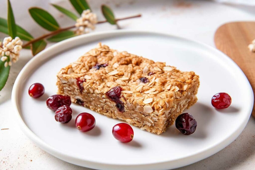 Barres de cereales avoine cranberries et coco hyper rapide