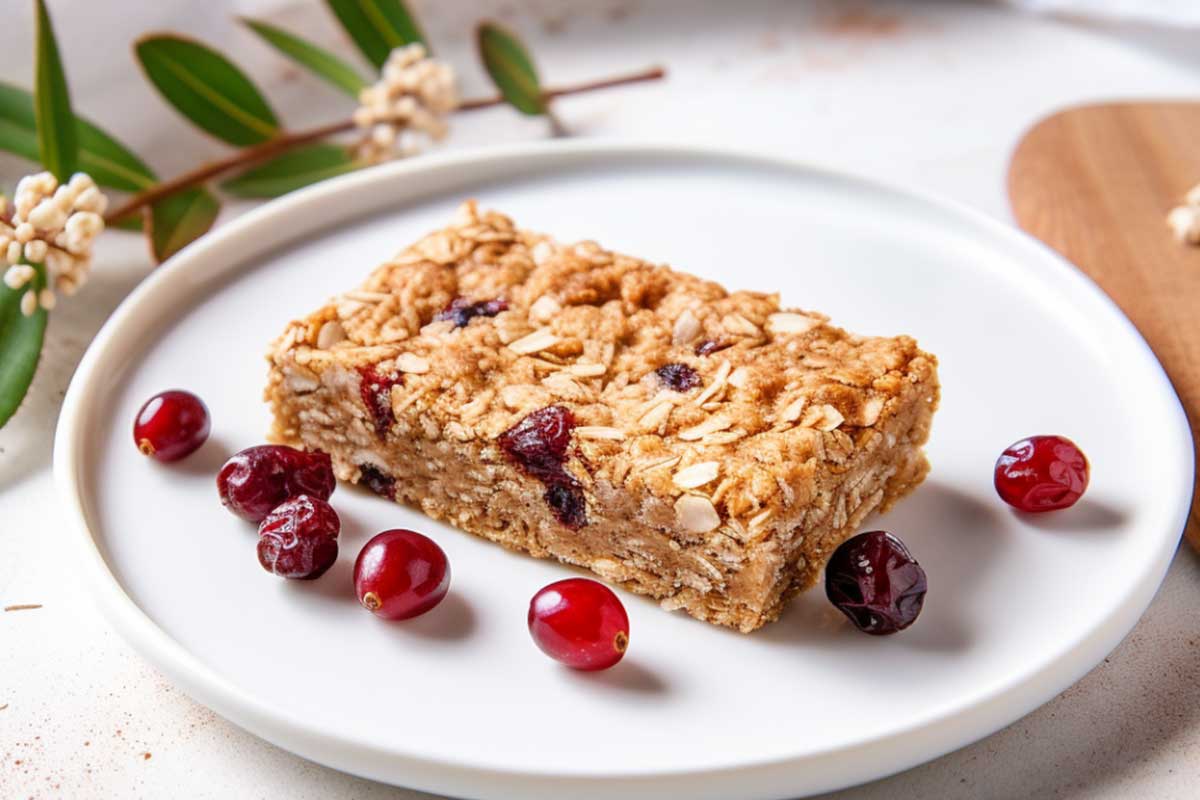 Barres de cereales avoine cranberries et coco hyper rapide